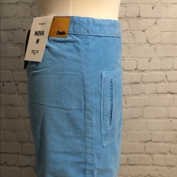 The Cords & Co. Anthropologie Blue  Corduroy Skirt - Picture 3 of 8